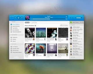 网页播放器界面设计PSD分层