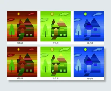 冷暖中色调 色彩结构