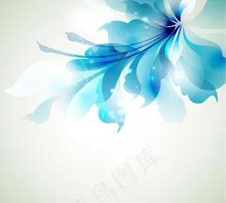 光晕花纹矢量素材