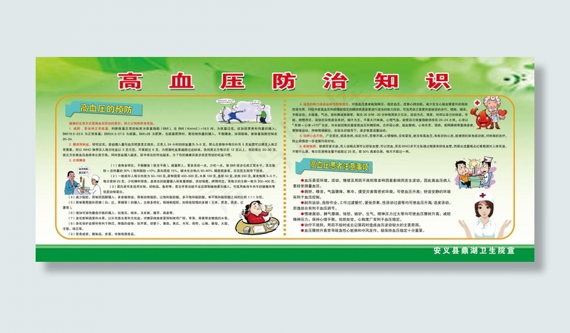 高血压防治知识psd模版下载