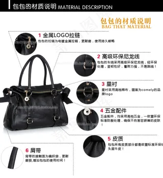 淘宝女包详情细节描述PSD模板