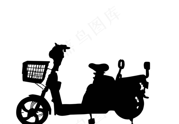 电动车 电动车轮廓图片psd模版下载