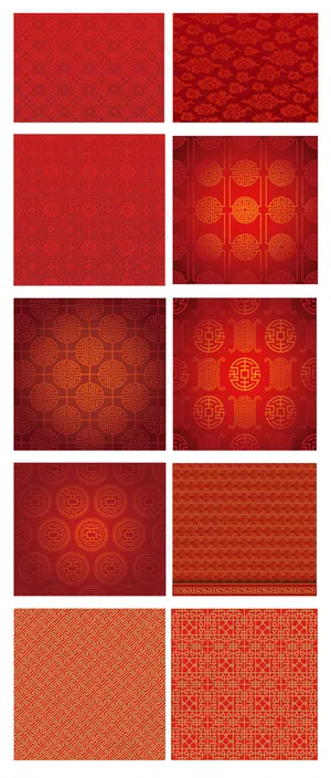红色喜庆中国风背景矢量素材