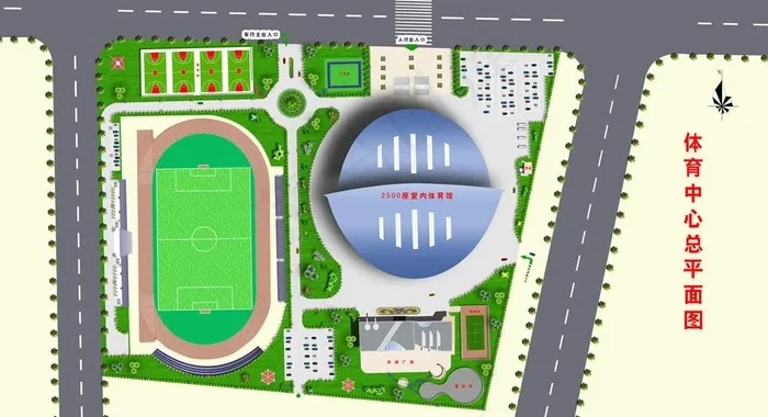 体育馆平面布置图图片(9843X5906(DPI:250))psd模版下载