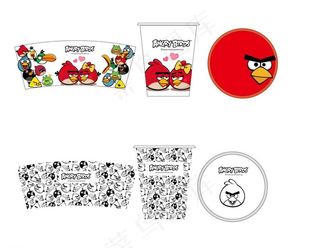 愤怒的小鸟一次性杯子图片