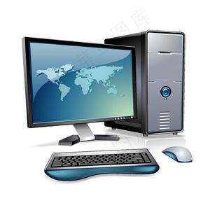 手绘电脑主机元素