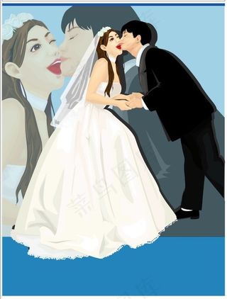 矢量婚礼人物025