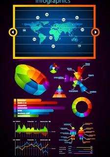 绚丽商业元素矢量素材