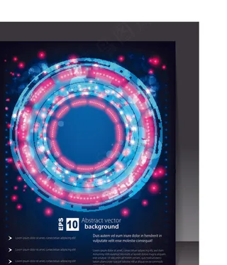 时尚杂志封面模板矢量素材