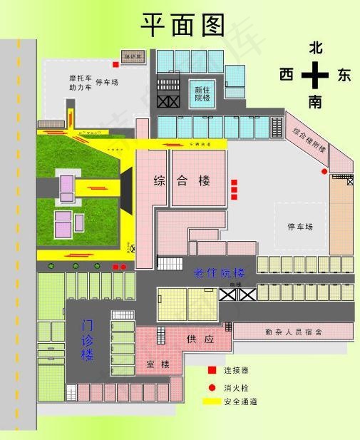 医院平面图图片cdr矢量模版下载