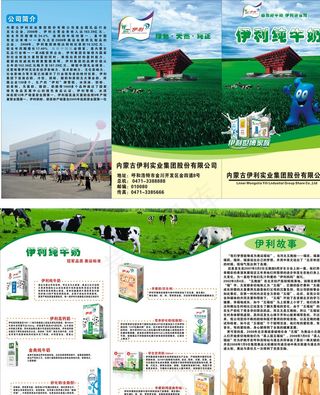 伊利三折页图片