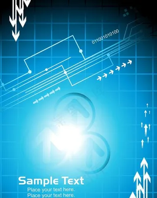 蓝色箭头背景图片