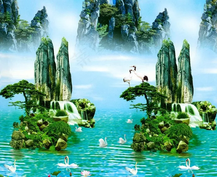 天鹅湖图片