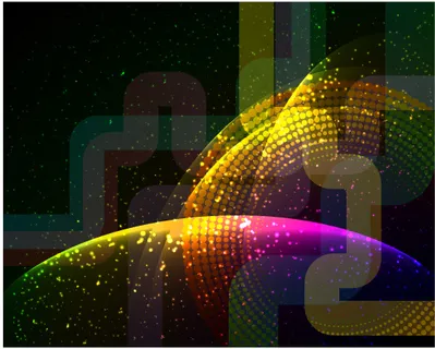 炫彩光点梦幻背景矢量素材 炫彩光点梦幻背景矢量素材