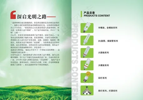 节能灯画册图片