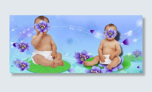 双胞胎婴儿宝宝图片