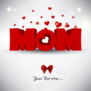 创造性的母亲节的设计背景矢量素材