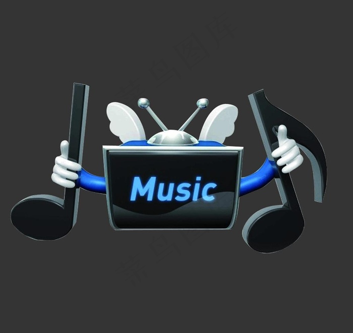 音乐元素图片psd模版下载