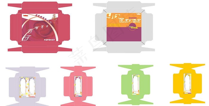 毛巾包装图片
