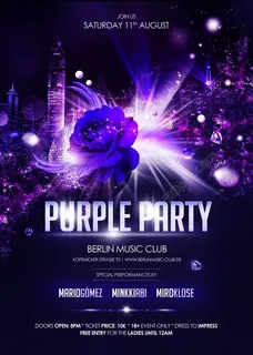 时尚炫彩派对海报