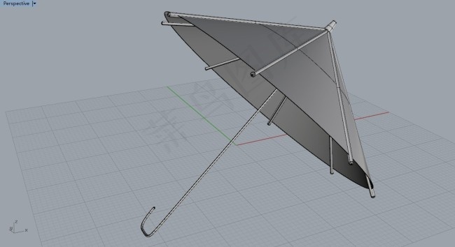 雨伞三维模型设计
