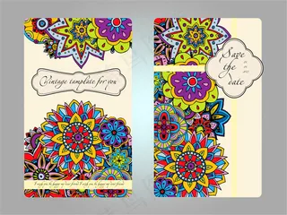 结婚邀请函背景花纹图片