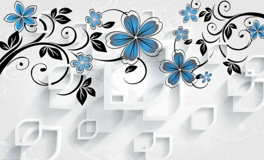 3D矢量花背景墙 3D矢量花背景墙