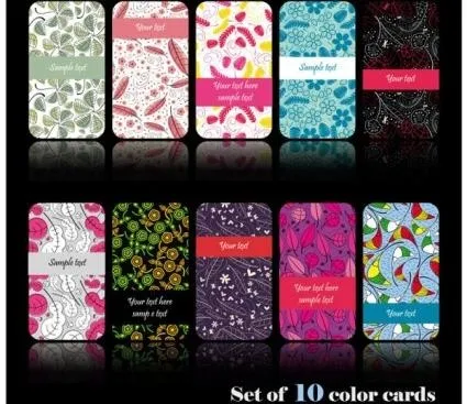 简单而优雅的图案背景矢量卡02eps,ai矢量模版下载