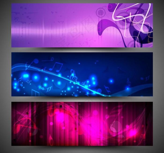 动感光线 音符图片