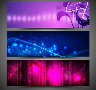 动感光线 音符图片