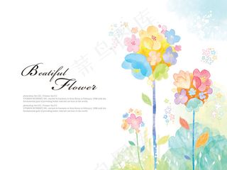 水墨渲染高清花背景