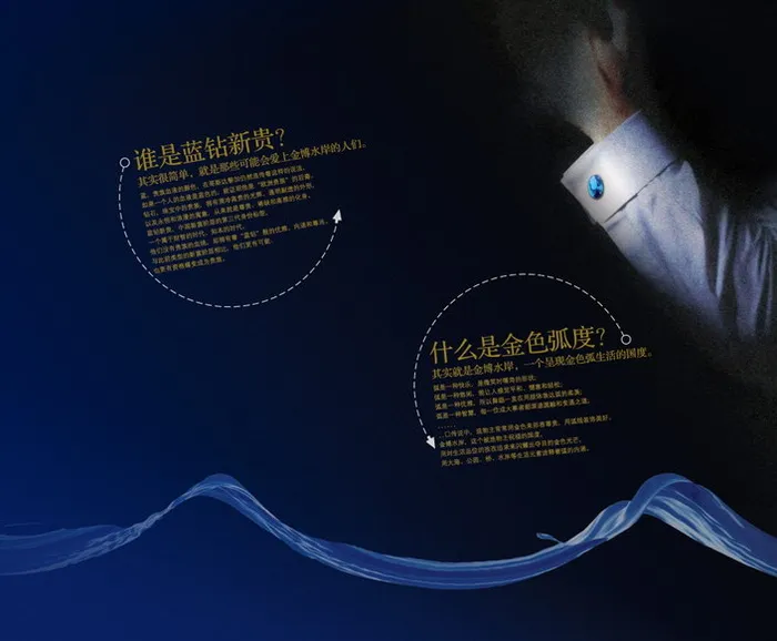 蓝钻新贵画册矢量图 蓝色画册背景图片素材cdr矢量模版下载