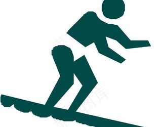 滑雪标识图片