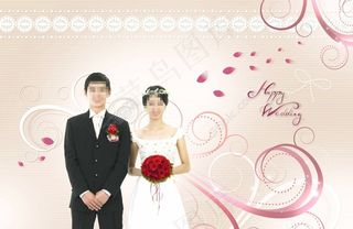 结婚背景板