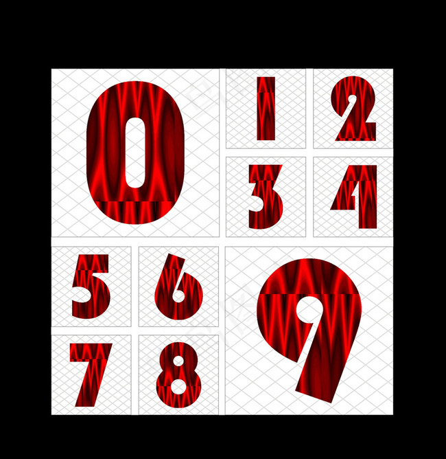 数字字体设计图片cdr矢量模版下载