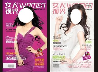 封面 美女 彩页图片
