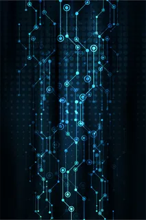 蓝色科技地球光线光束背景