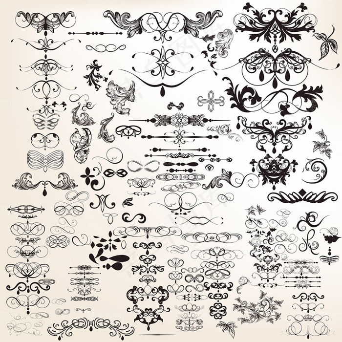 古典欧式花纹设计矢量素材ai矢量模版下载