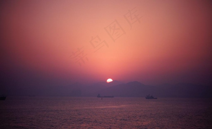 厦门落日图片