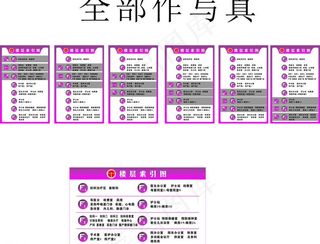 楼层指示牌图片