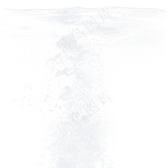 清水喷溅的水花水滴元素(300 dpi)