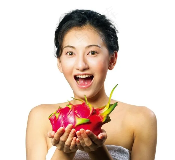 水果美女图片(4290X4290(DPI:350))psd模版下载