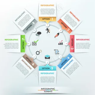 圆形商务图表图片