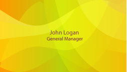 名片模板黄色背景