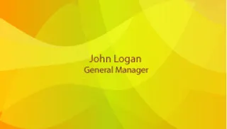 名片模板黄色背景