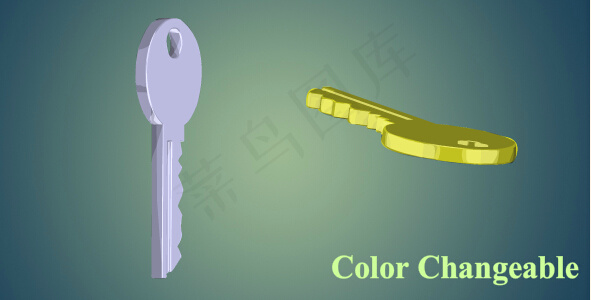 3D钥匙flash动画