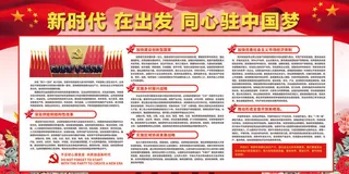 贯彻新时代发展理念宣传展板