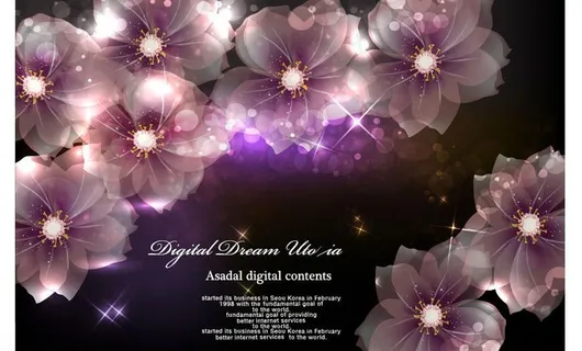 炫彩动感梦幻鲜花图片