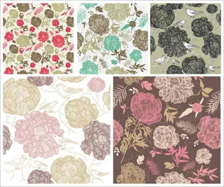 服装无缝印花矢量图