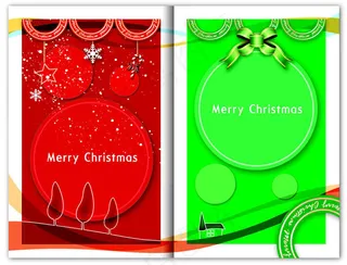 圣诞贺卡设计矢量素材